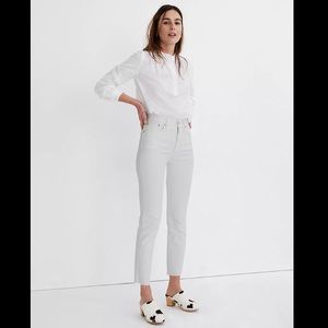Madewell white perfect vintage jeans